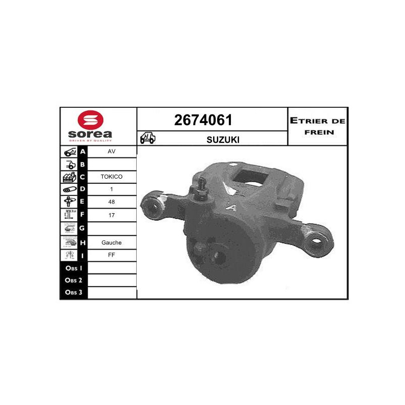 Étrier de frein EAI