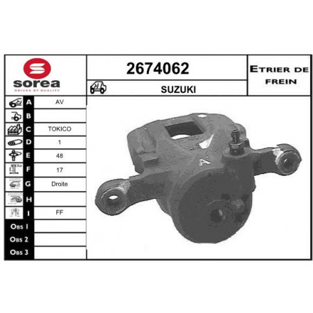 Étrier de frein EAI