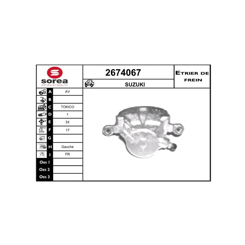 Étrier de frein EAI