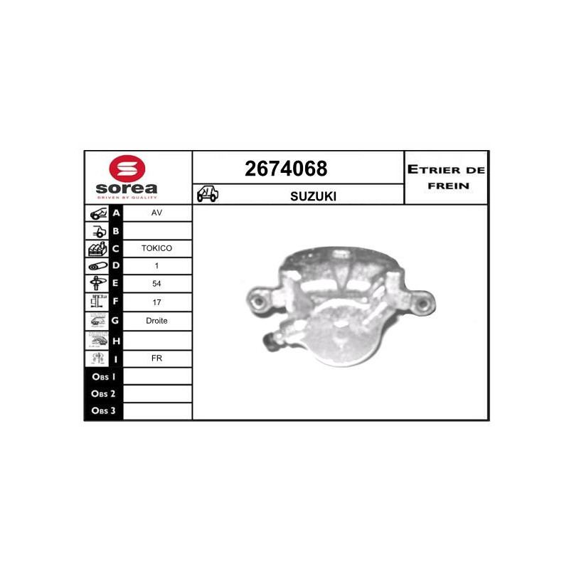 Étrier de frein EAI