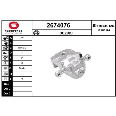 Étrier de frein EAI