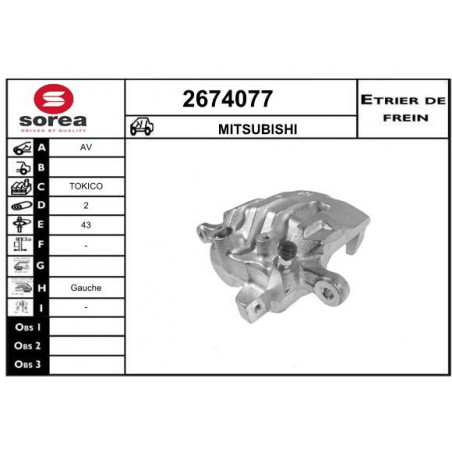 Étrier de frein EAI