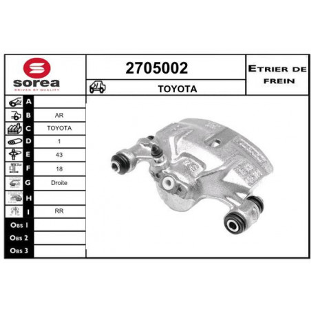 Étrier de frein EAI