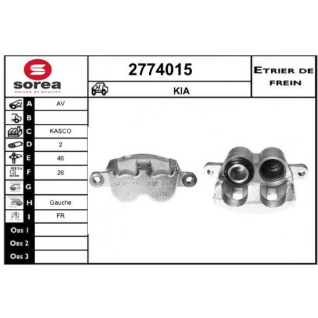 Étrier de frein EAI