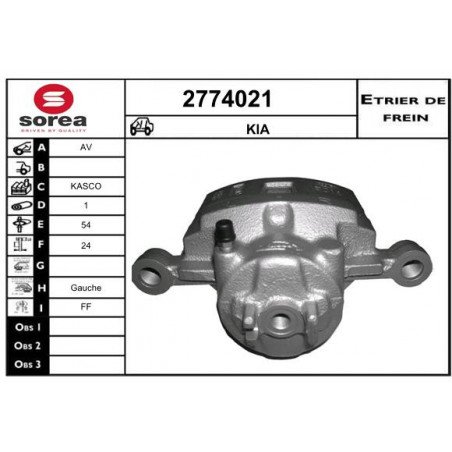 Étrier de frein EAI
