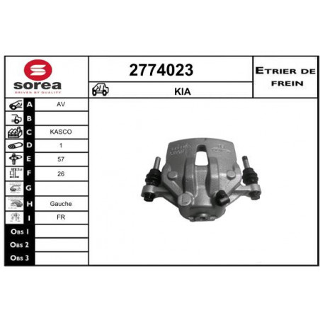Étrier de frein EAI