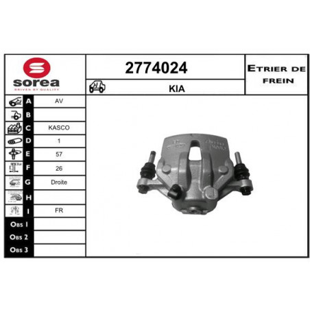 Étrier de frein EAI