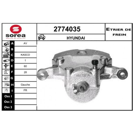Étrier de frein EAI