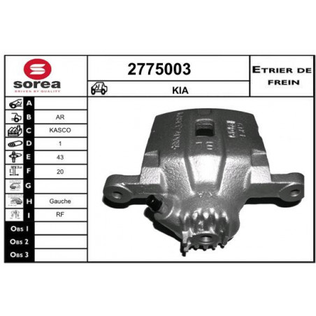Étrier de frein EAI