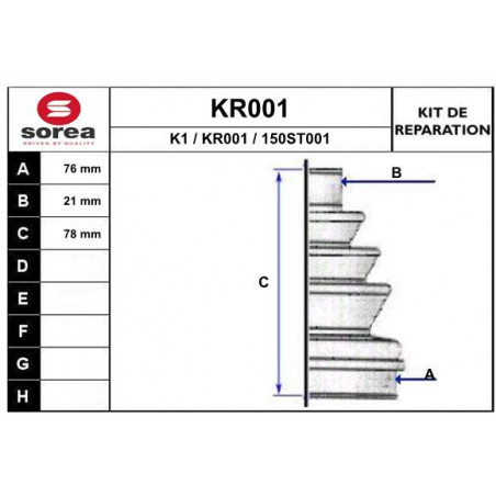 Jeu de joints-soufflets...