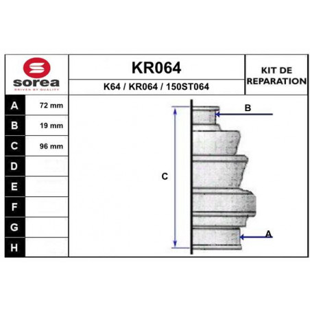 Jeu de joints-soufflets...