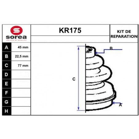 Jeu de joints-soufflets...