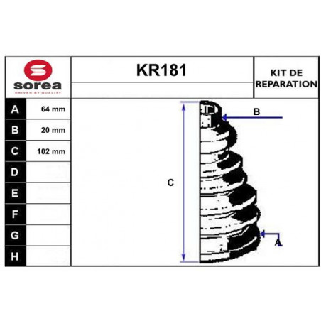 Jeu de joints-soufflets...