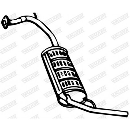 Silencieux arrière WALKER