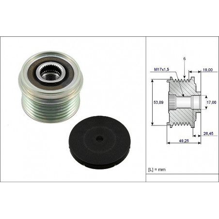 Poulie roue libre...