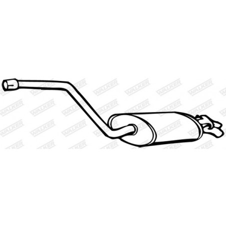 Silencieux arrière WALKER