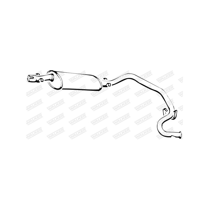 Silencieux arrière WALKER