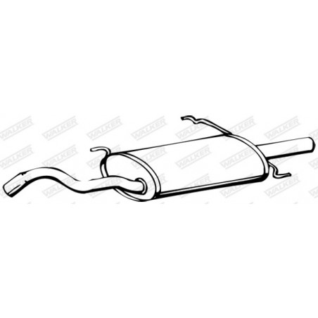 Silencieux arrière WALKER