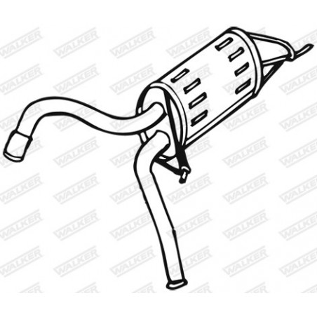 Silencieux arrière WALKER