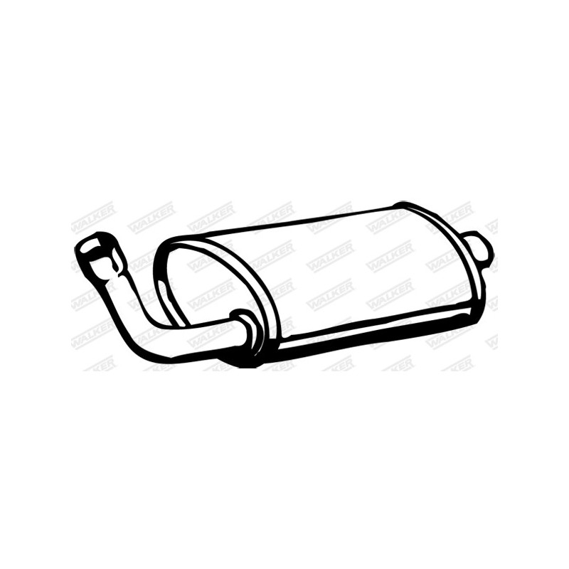 Silencieux arrière WALKER