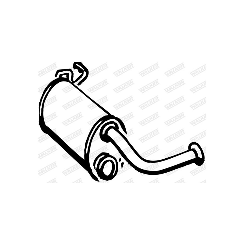 Silencieux intermédiaire WALKER