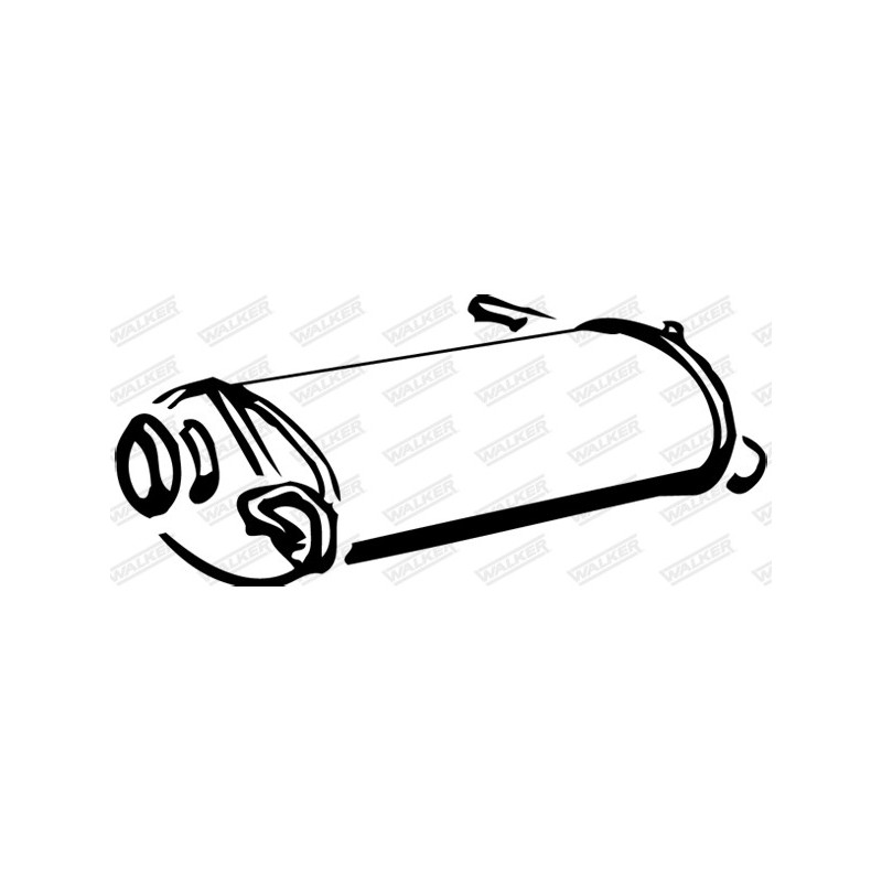 Silencieux arrière WALKER