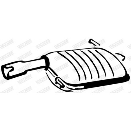 Silencieux arrière WALKER