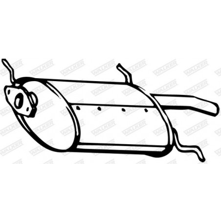 Silencieux arrière WALKER