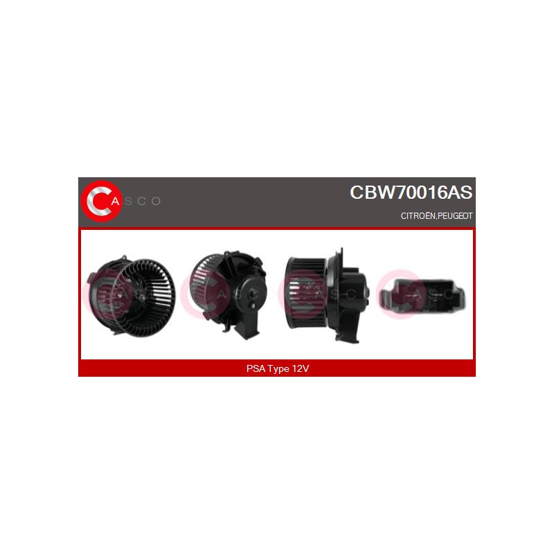 Pulseur d'air habitacle CASCO