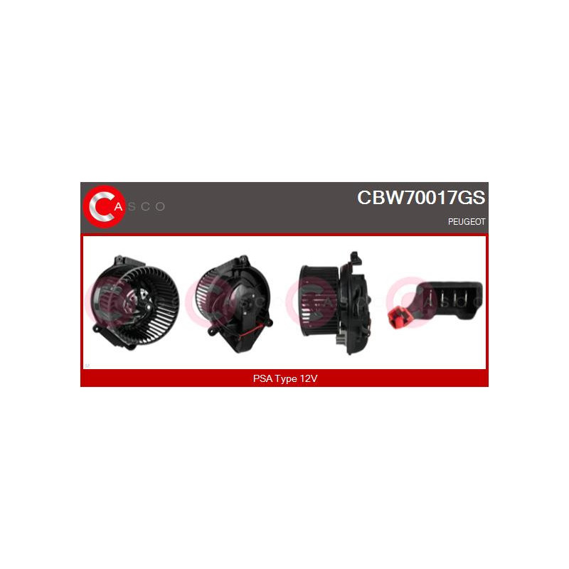 Pulseur d'air habitacle CASCO