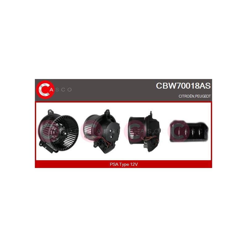 Pulseur d'air habitacle CASCO