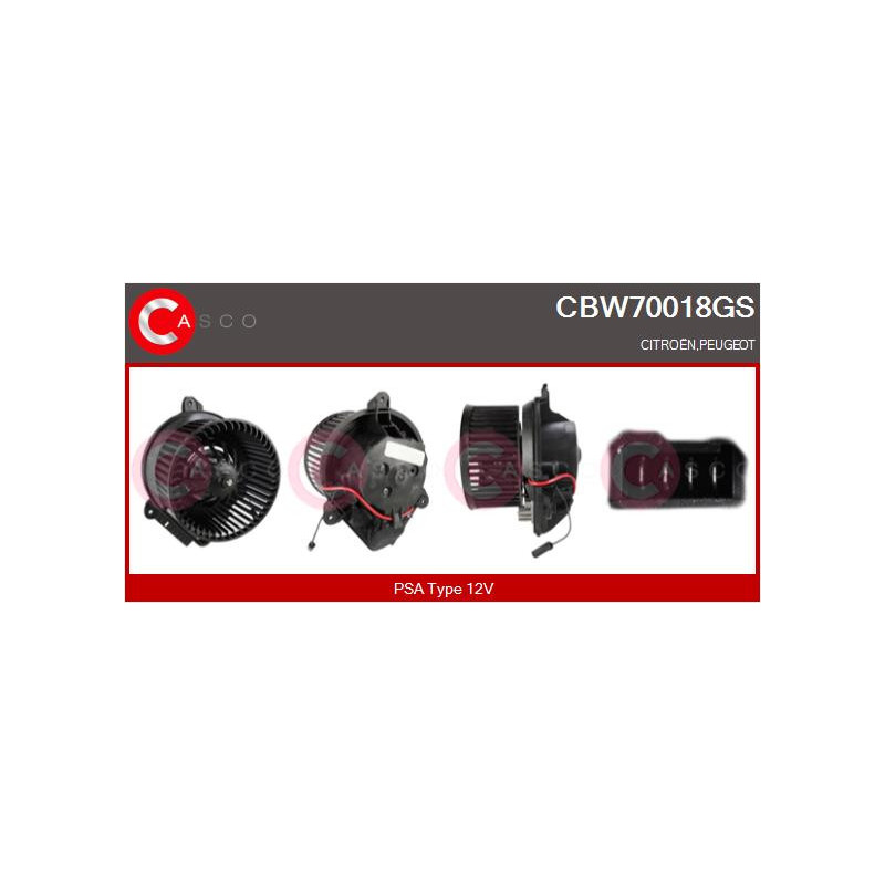 Pulseur d'air habitacle CASCO