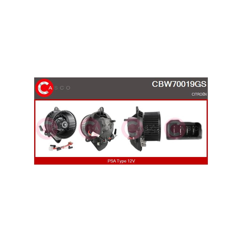 Pulseur d'air habitacle CASCO