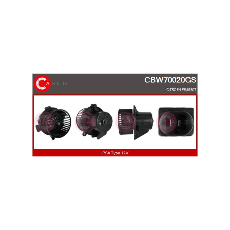 Pulseur d'air habitacle CASCO