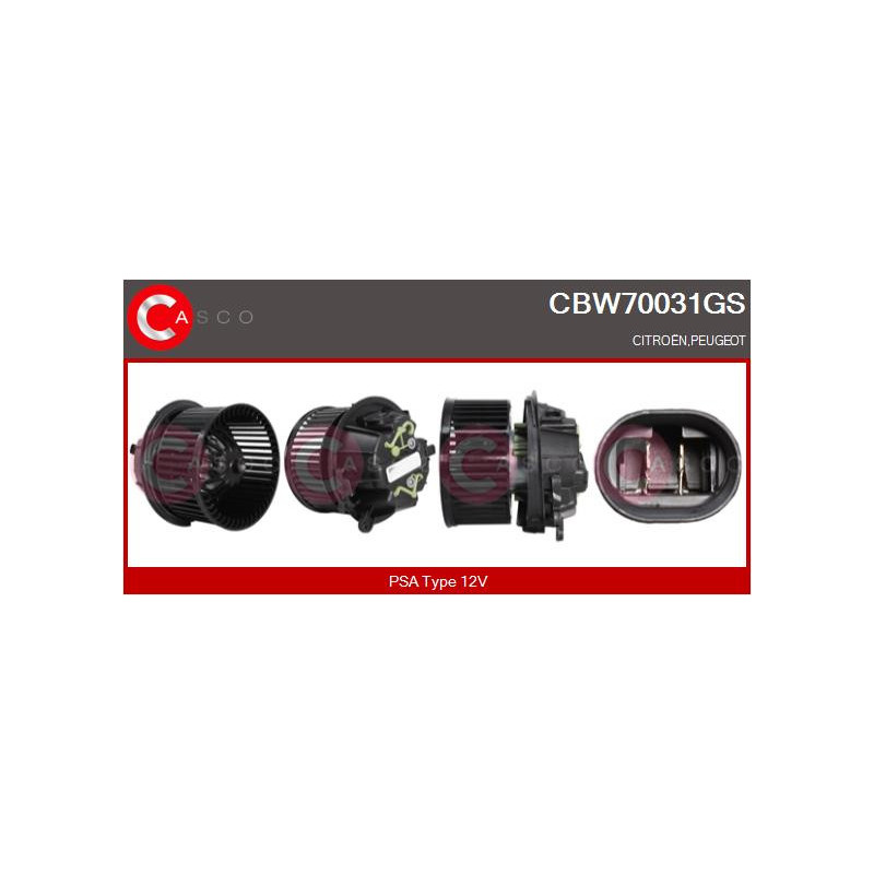 Pulseur d'air habitacle CASCO