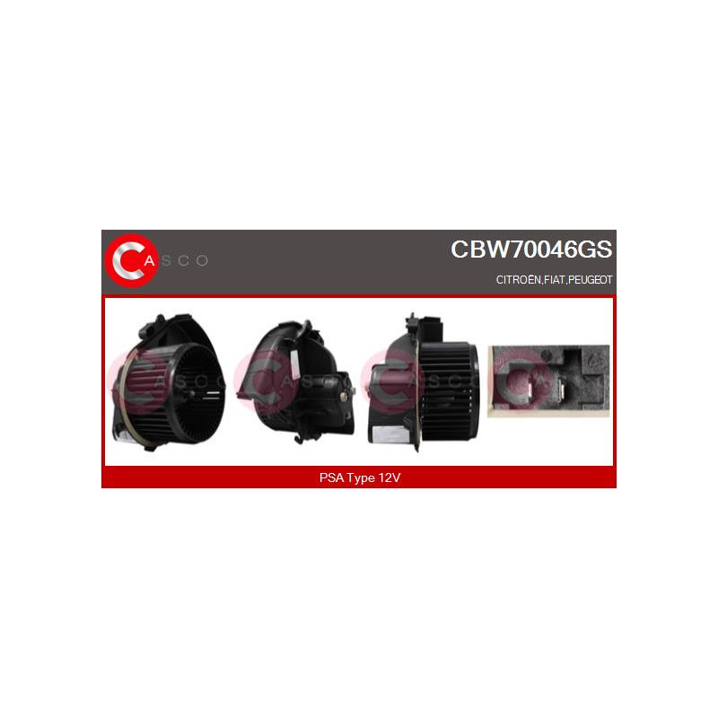 Pulseur d'air habitacle CASCO
