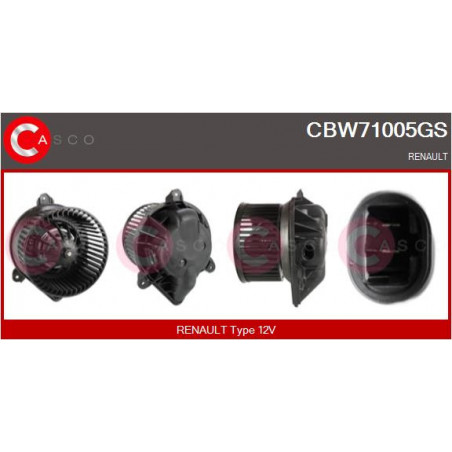 Pulseur d'air habitacle CASCO