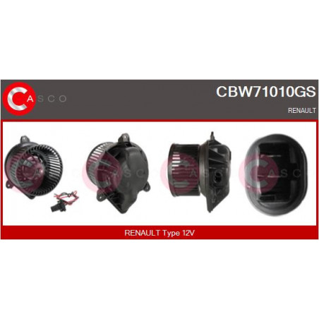 Pulseur d'air habitacle CASCO