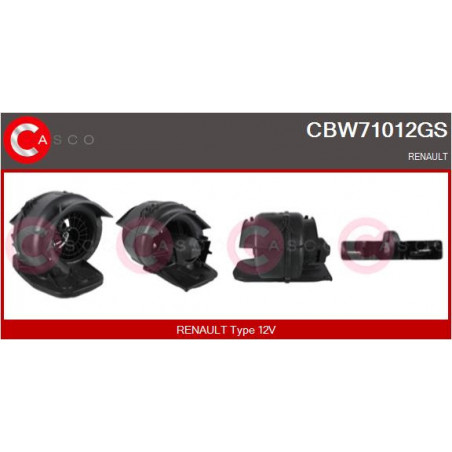 Pulseur d'air habitacle CASCO