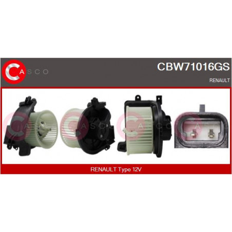 Pulseur d'air habitacle CASCO