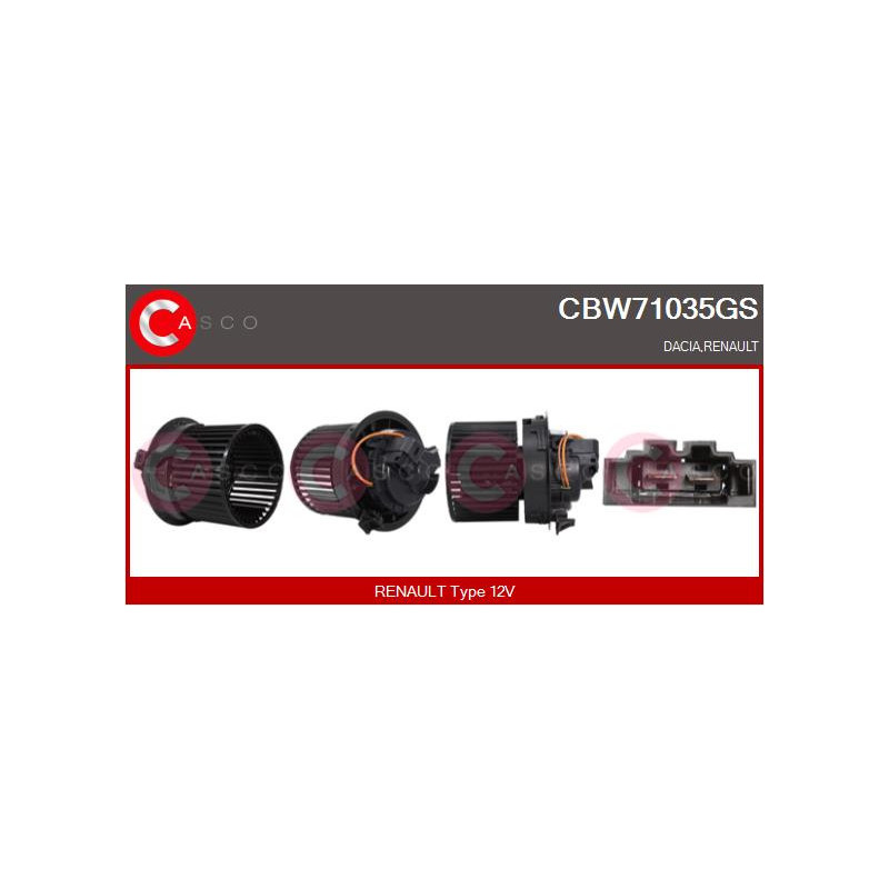 Pulseur d'air habitacle CASCO