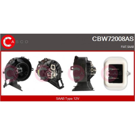 Pulseur d'air habitacle CASCO