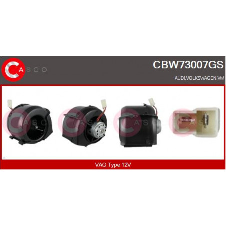 Pulseur d'air habitacle CASCO