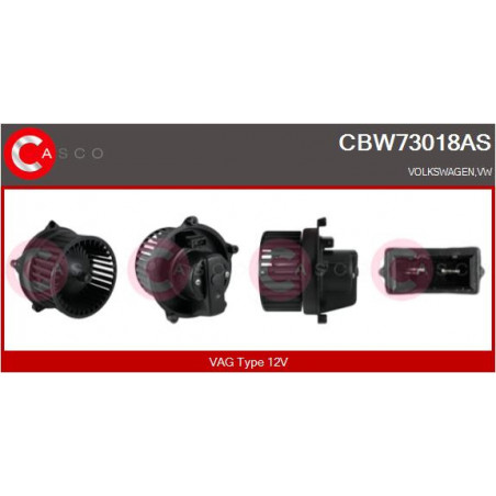 Pulseur d'air habitacle CASCO