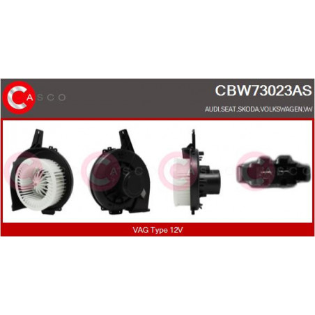 Pulseur d'air habitacle CASCO