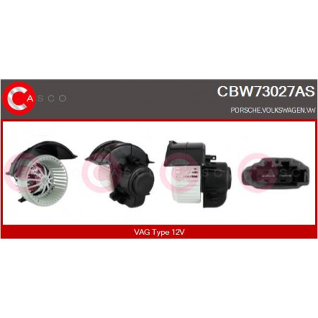 Pulseur d'air habitacle CASCO