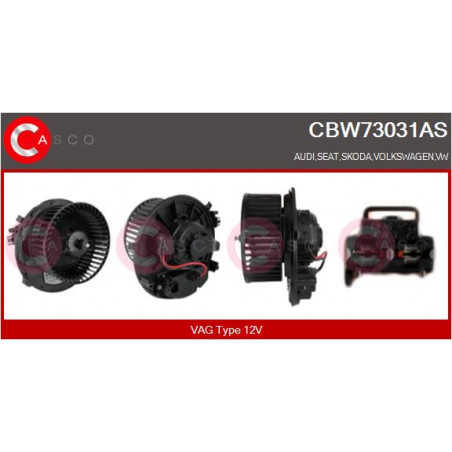 Pulseur d'air habitacle CASCO