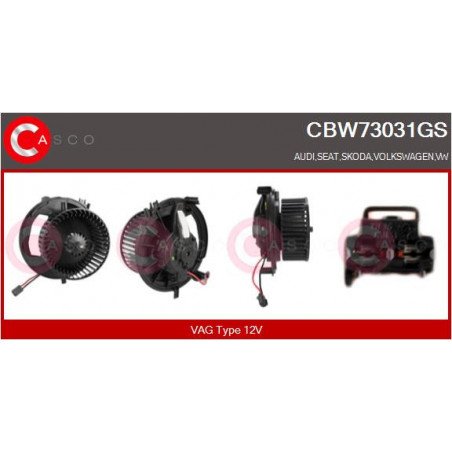 Pulseur d'air habitacle CASCO