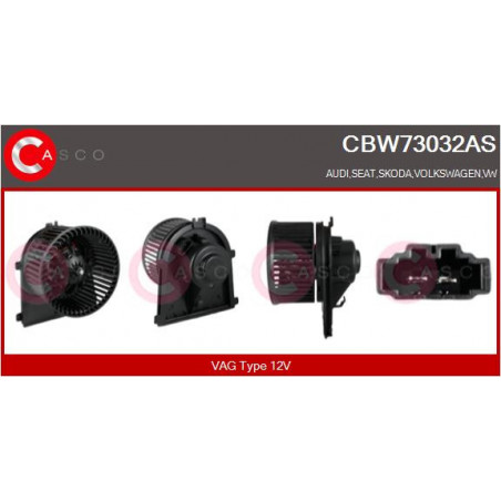 Pulseur d'air habitacle CASCO