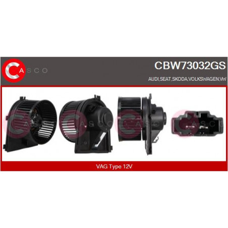 Pulseur d'air habitacle CASCO